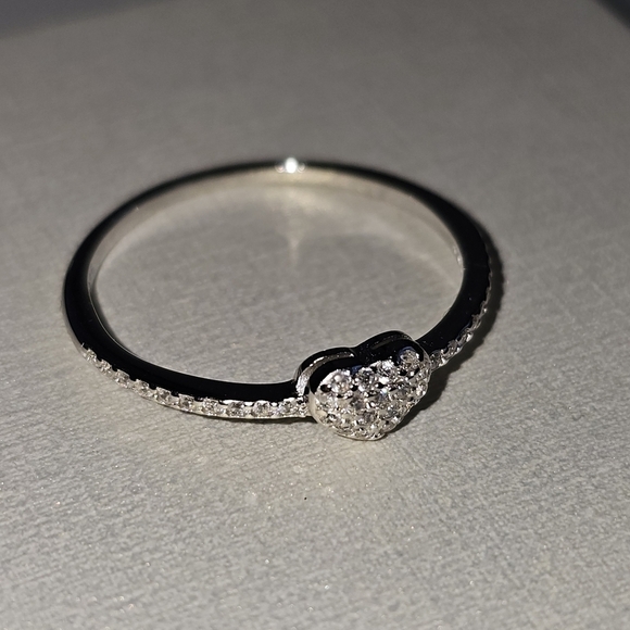 Heart Ring 925 sterling silver size 9 - Picture 4 of 6